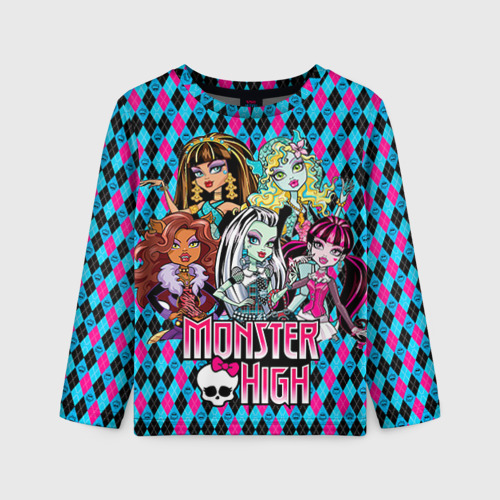 Детский лонгслив 3D Monster High, цвет 3D печать