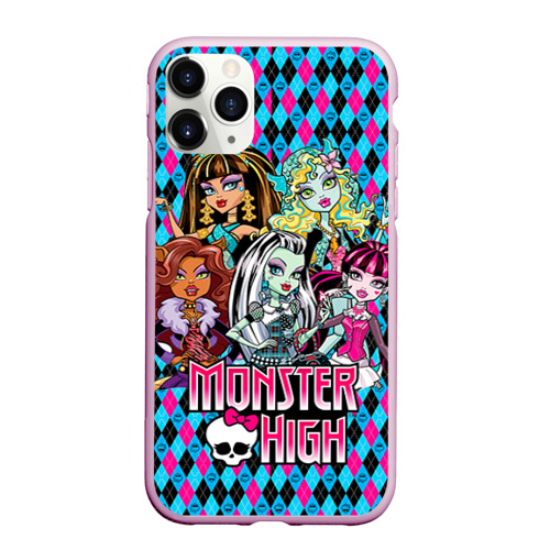 Чехол для iPhone 11 Pro Max матовый Monster High, цвет розовый