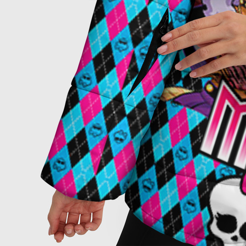 Женская зимняя куртка Oversize Monster High, цвет светло-серый - фото 6