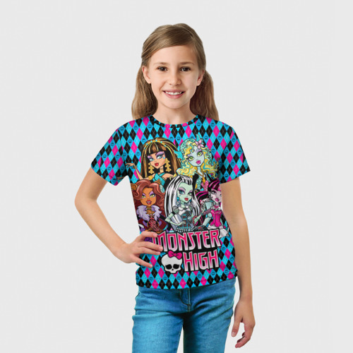 Детская 3D футболка "Monster High" фото 2