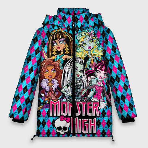 Женская зимняя куртка Oversize Monster High, цвет светло-серый