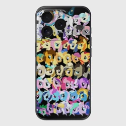 Чехол для iPhone 16 Pro силиконовый с защитой камеры My Little Pony