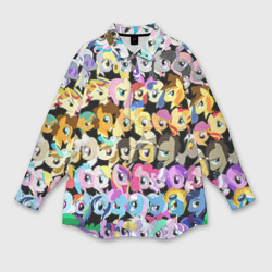 Мужская рубашка oversize 3D My Little Pony