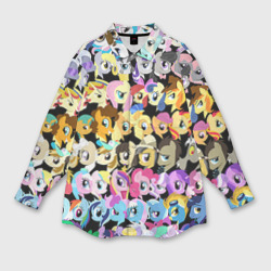 Женская рубашка oversize 3D My Little Pony