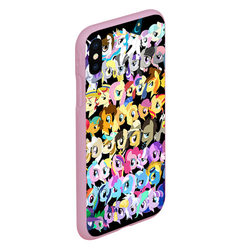 Чехол для iPhone XS Max матовый My Little Pony, цвет розовый - фото 3