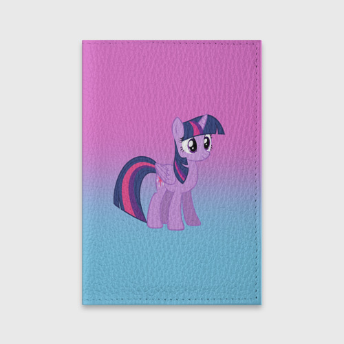 Обложка для паспорта матовая кожа My Little Pony, цвет красный