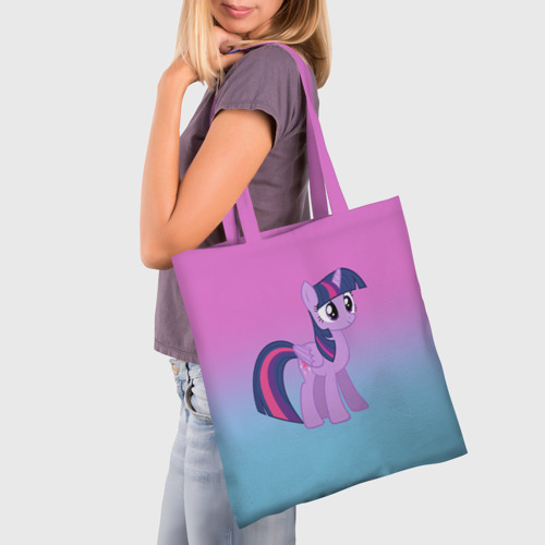 Шоппер 3D с принтом My Little Pony, фото на моделе #1