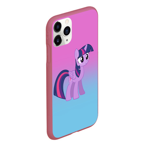 Чехол для iPhone 11 Pro Max матовый My Little Pony, цвет малиновый - фото 3