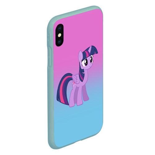 Чехол для iPhone XS Max матовый My Little Pony, цвет мятный - фото 3