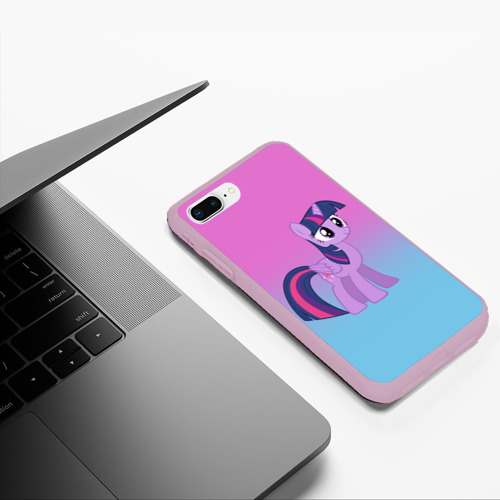 Чехол для iPhone 7Plus/8 Plus матовый My Little Pony, цвет розовый - фото 5