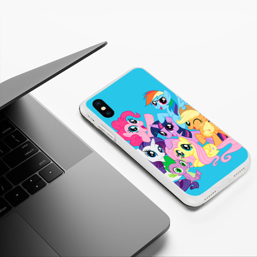 Чехол для iPhone XS Max матовый My Little Pony, цвет белый - фото 5