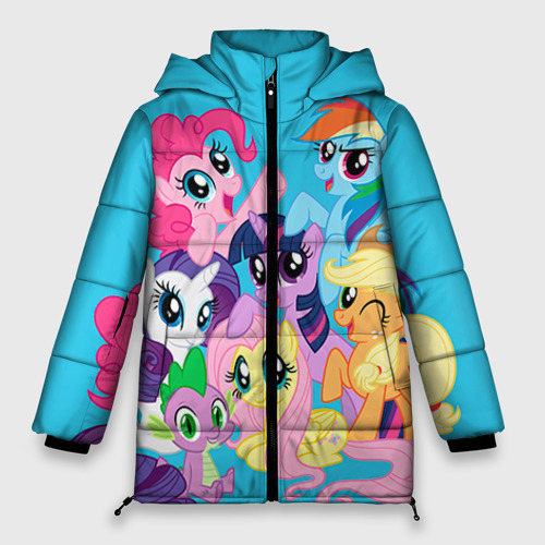 Женская зимняя куртка Oversize My Little Pony, цвет красный