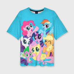 Женская футболка oversize 3D My Little Pony