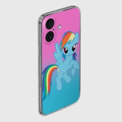 Чехол для iPhone 16 силиконовый с защитой камеры My Little Pony - фото 2