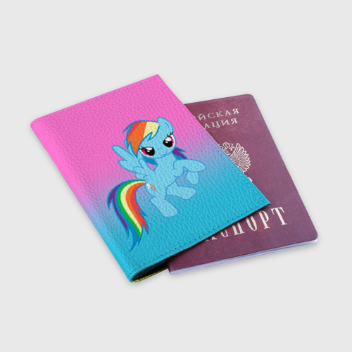 Обложка для паспорта матовая кожа My Little Pony, цвет желтый - фото 3