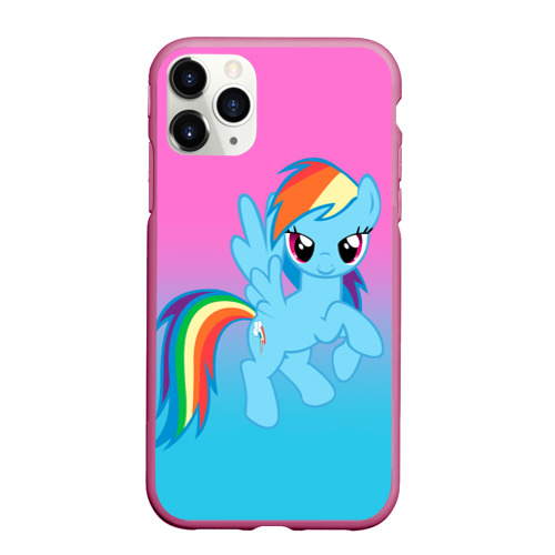 Чехол для iPhone 11 Pro Max матовый My Little Pony, цвет малиновый