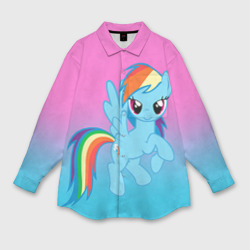 Женская рубашка oversize 3D My Little Pony