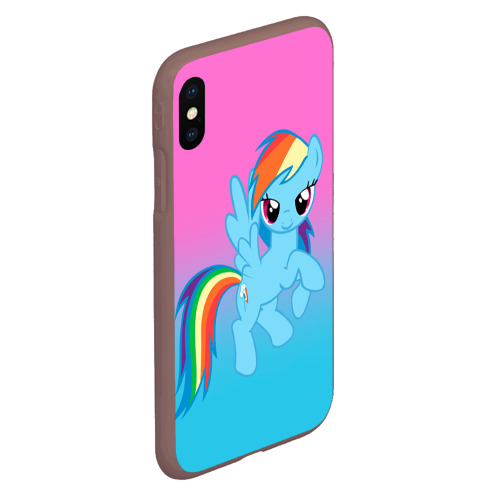 Чехол для iPhone XS Max матовый My Little Pony, цвет коричневый - фото 3