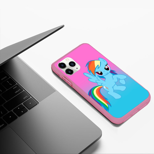 Чехол для iPhone 11 Pro Max матовый My Little Pony, цвет малиновый - фото 5