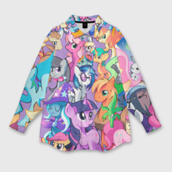 Мужская рубашка oversize 3D My Little Pony