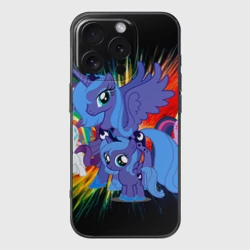 Чехол для iPhone 16 Pro силиконовый с защитой камеры My Little Pony