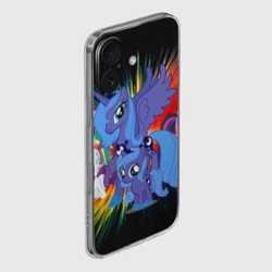 Чехол для iPhone 16 силиконовый с защитой камеры My Little Pony - фото 2