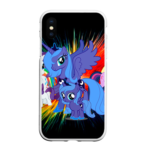 Чехол для iPhone XS Max матовый My Little Pony, цвет белый