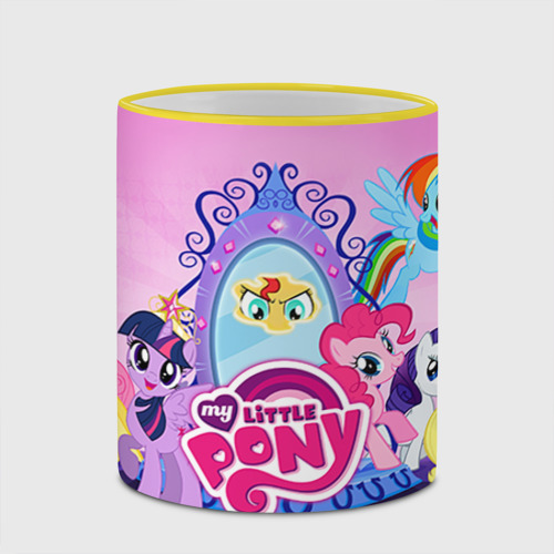 Кружка с полной запечаткой My Little Pony, цвет Кант желтый - фото 4