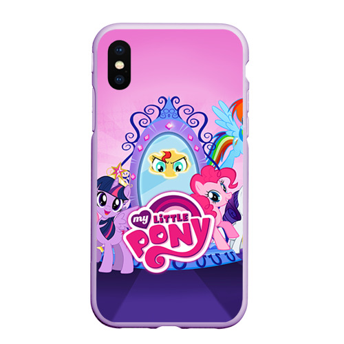 Чехол для iPhone XS Max матовый My Little Pony, цвет сиреневый