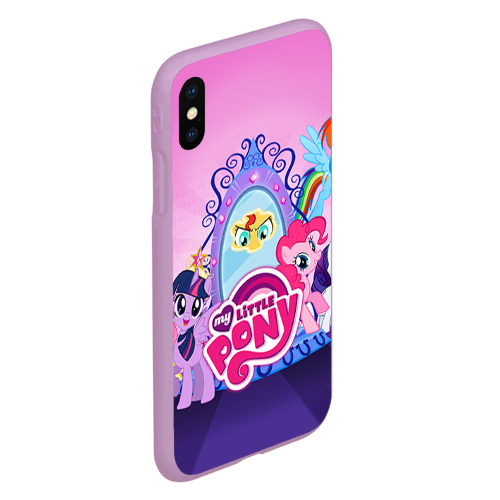 Чехол для iPhone XS Max матовый My Little Pony, цвет сиреневый - фото 3