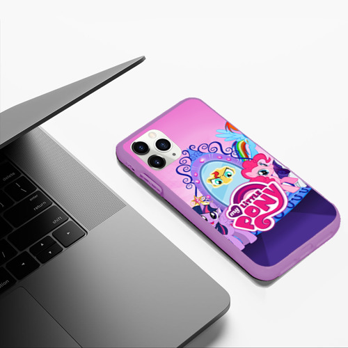 Чехол для iPhone 11 Pro Max матовый My Little Pony, цвет фиолетовый - фото 5
