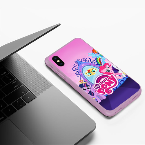 Чехол для iPhone XS Max матовый My Little Pony, цвет сиреневый - фото 5