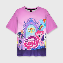 Женская футболка oversize 3D My Little Pony