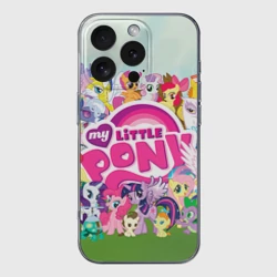 Чехол для iPhone 16 Pro Max силиконовый с защитой камеры My Little Pony