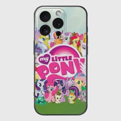 Чехол для iPhone 16 Pro силиконовый с защитой камеры My Little Pony