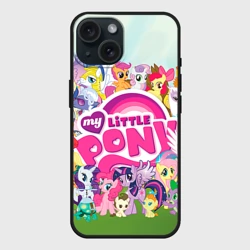 Чехол силиконовый для Apple iPhone 15 матовый My Little Pony
