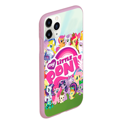 Чехол для iPhone 11 Pro Max матовый My Little Pony, цвет розовый - фото 3