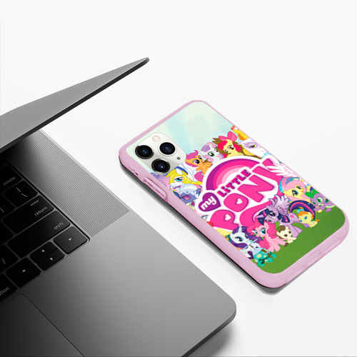 Чехол для iPhone 11 Pro Max матовый My Little Pony, цвет розовый - фото 5