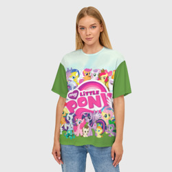 Женская футболка oversize 3D My Little Pony - фото 2