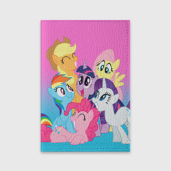 Обложка для паспорта матовая кожа My Little Pony