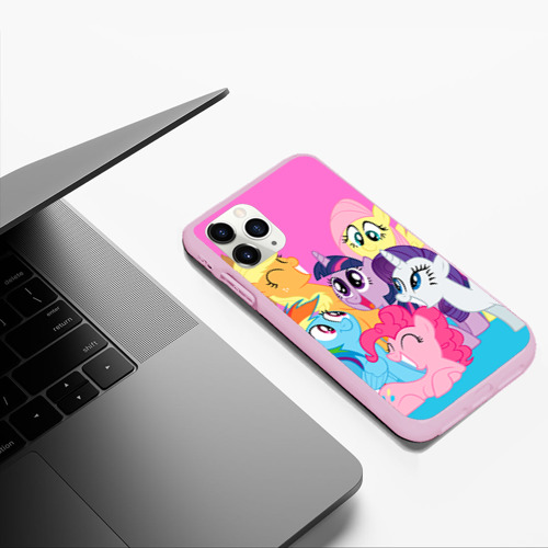 Чехол для iPhone 11 Pro Max матовый My Little Pony, цвет розовый - фото 5