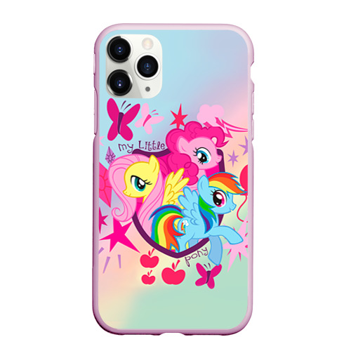 Чехол для iPhone 11 Pro Max матовый My Little Pony, цвет розовый