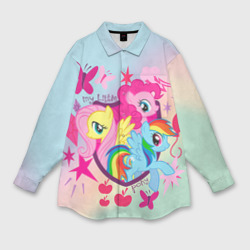 Женская рубашка oversize 3D My Little Pony