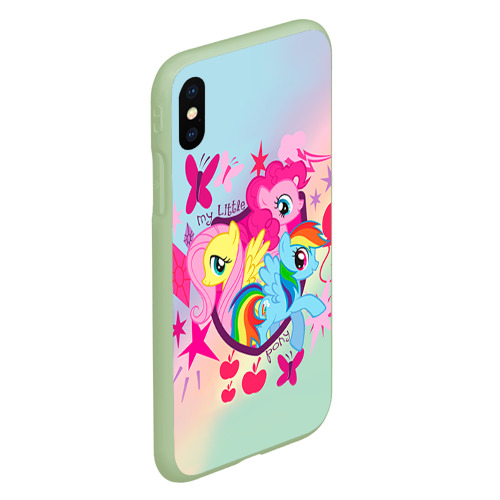 Чехол для iPhone XS Max матовый My Little Pony, цвет салатовый - фото 3