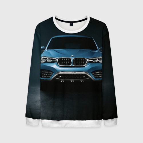 Мужской свитшот 3D BMW X4 Concept, цвет белый