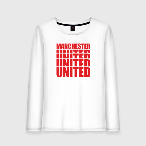 Женский лонгслив хлопок Manchester United red