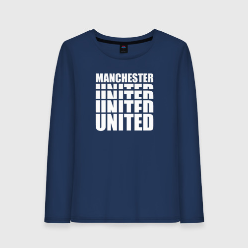 Женский лонгслив хлопок Manchester United white