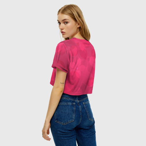 Женская футболка Crop-top 3D Pink - фото 5