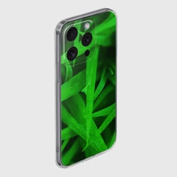 Чехол для iPhone 15 Pro Max силиконовый с защитой камеры Трава - фото 2