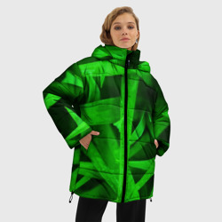 Женская зимняя куртка Oversize Трава - фото 2